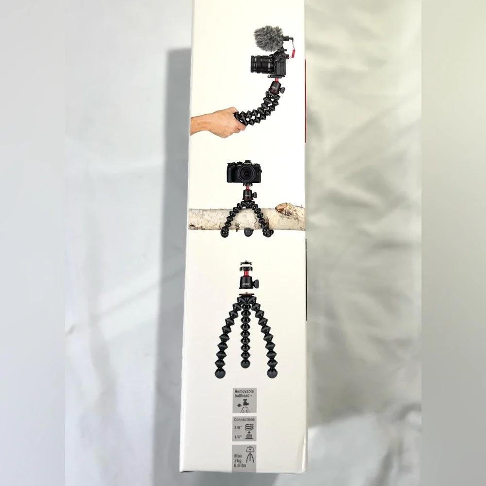Joby GorillaPod 3K - Flexible tripod & ball head with 3kg carrying capacity. NWT